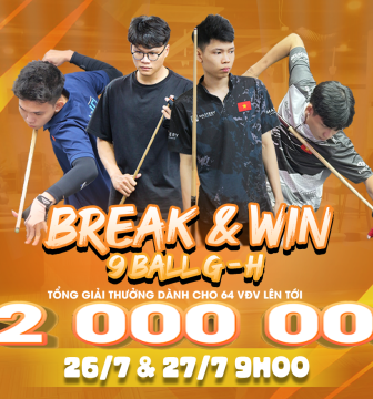 BREAK & WIN - Giải Đấu 9 Ball G-H Tại MiaTown