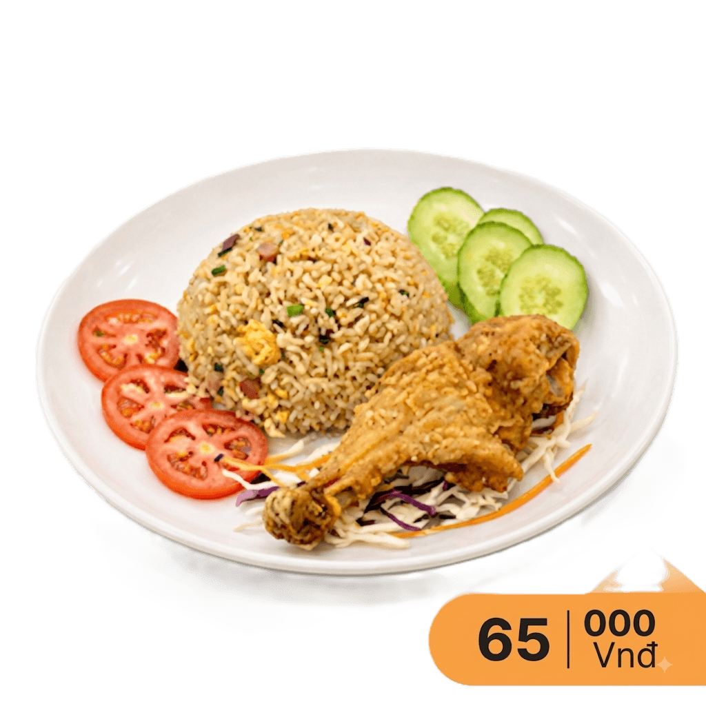 Cơm gà xối mỡ
