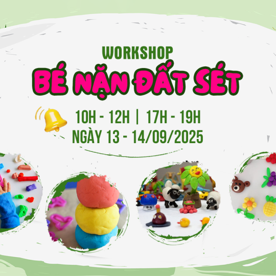 Workshop Bé Nặn Đất Sét Tại Miatown