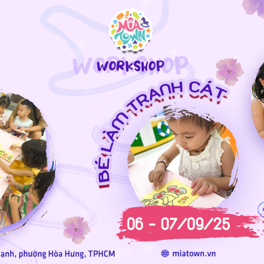 WorkshopW - Bé Làm Tranh Cát