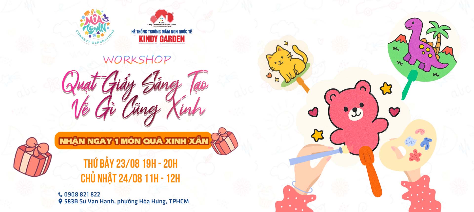 Workshop Quạt Giấy Sáng Tạo - Vẽ Gì Cũng Xinh