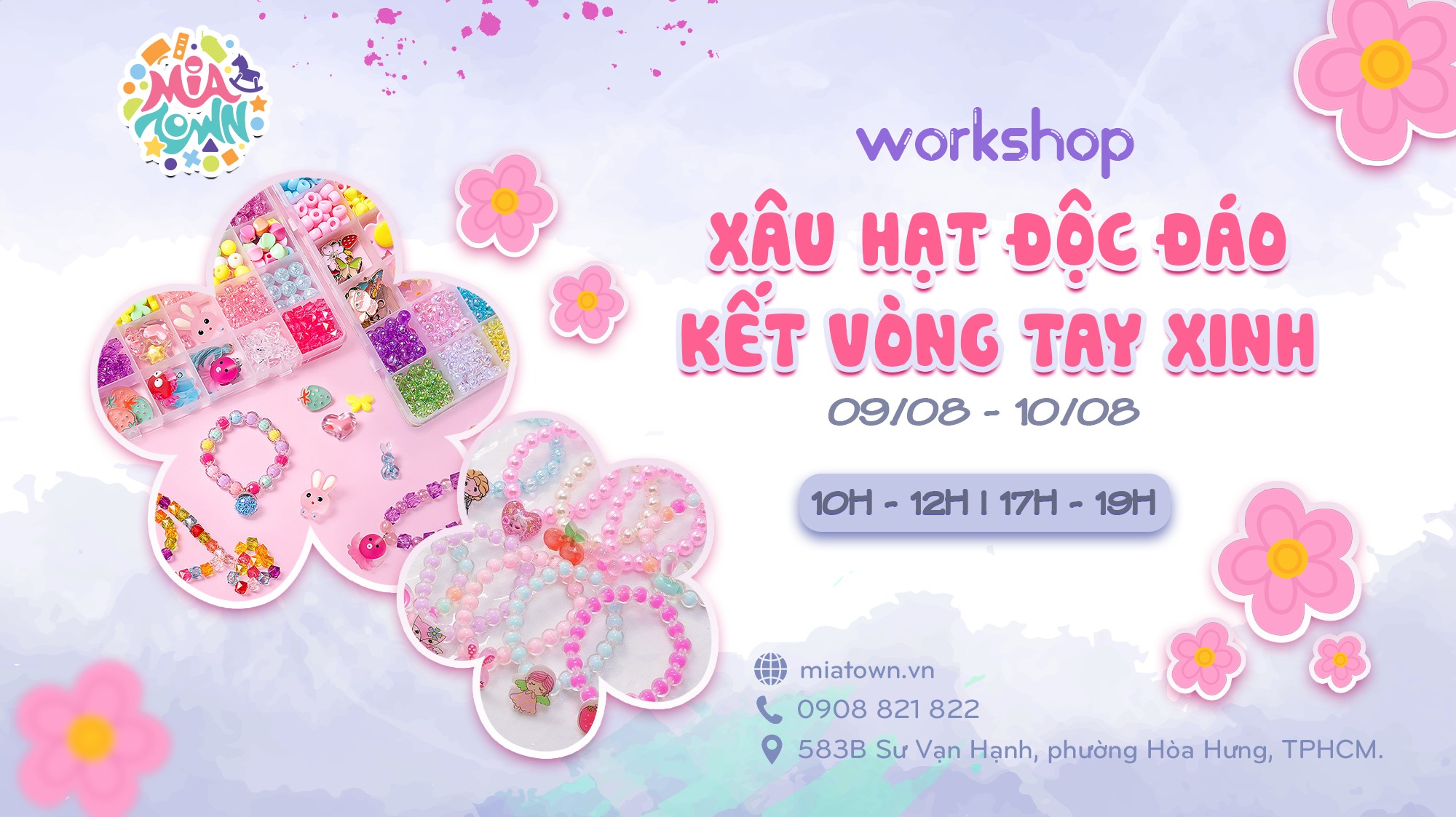 Workshop Xâu Hạt Độc Đáo - Kết Vòng Tay Xinh Tại MiaTown